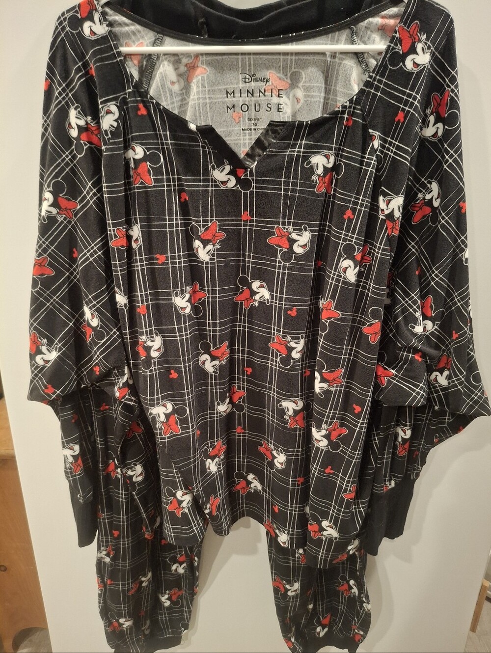 Disney Minnie Mouse Black Top with Red Accents